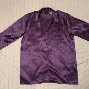 Andrea Viccaro Satin Pajama Shirt